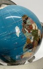 Gemstone Inlayed Globe  16 Inch Tall Table Top Home  office World Map 