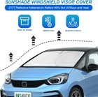 Windshield Sun Shade For Honda Fit 2007-2020 2021 2022 2023 2024 Sun Visor Prote