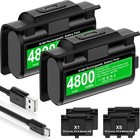 2 xbox Rechargeable Battery Pack charging covers For Xbox One Xbox Series X s