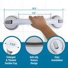 Grab Bars For Bathtubs And Showers  Heavy Duty Shower Handle 2 Pack 16 Inch Suct