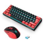  2 4g Wireless Gaming Keyboard And Mouse Combo  Include Mini Red Black Combo
