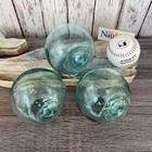 3 X 4  Authentic Japanese Glass Fishing Floats  Old Fish Net Balls From Japan
