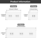 15 Pack Shower Caddy Adhesive Hooks Replacement  Shower Shelf Adhesive Replaceme