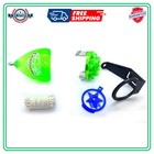 3 Pack Diamante Durable Plastic Spin Tops Metal Tip Mexican Trompo Assorted