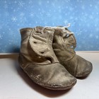 Lot Of 7 Vintage Antique White Ivory Leather Baby Toddler Shoes Original Laces