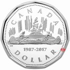 2017 Canada 1  The Loonie  30th Anniversary - 2 Coin Pure Silver Set