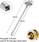 Universal 8-inch Gas Valve Fireplace Key  Fits 1 4  And 5 16  Turn Ball Valve  P