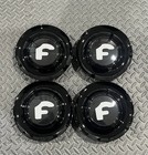 4 Pcs Set Black Forgiato Floating Center Caps Xl Hubcap Rim 7 2   -