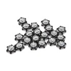 20pcs Soft Plastic Golf Shoe Spikes Replacement Cleat Fast Twist Black Plastic