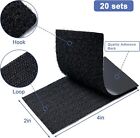 16 20 Sets Heavy Duty Hook   Loop Adhesive Strips  Sticky Back Fastener 2x4   