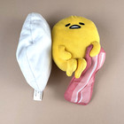 Lof 6  Sanrio Smiles Gund Gudetama Plush Lazy Egg Bacon Donuts Take Out Noodles