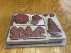 New Stampin Up Wood Mounted Rubber Stamps Set Of 6 Lovely As A Tree 2001 Trees