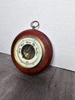 Vintage Atco Germany Mahogany Cased Beveled Glass Barometer