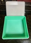 Vintage Tupperware Jadite Green 12 5 Square By 5 25 Inch Vegetable Keeper
