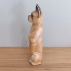 Vintage Pacific Imports Japan Ceramic Sotting Boxer Dog Figurine Brown 7 5 