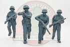 World War 2 Toy Soldiers - Usa Marines Pacific Theater 54mm - 1 32 With Bases