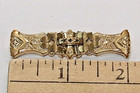 Vintage Art Deco Gold Filled 2  Layered Bar Pin Brooch