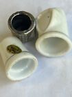 Vintage Lot Of 3 Thimbles - Pewter montana  Porcelain wyoming And Unmarked