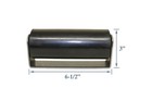 6  Rubber Gate Roller     Top Guide Sliding Wheel For Metal Gates     Black