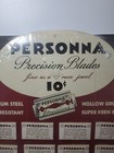 Vintage Personna Precision Razor Blade  Display Card Rare 20 Count 12 5  X 9  