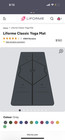Liforme Original Yoga Mat Brand New 4 2 Mm Thick W  Yoga Bag Included - Gray