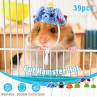 Locmeo 44 Pcs Guinea Pig Hat Scarf  As Pictures Shown  Shown