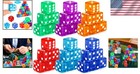 36 Pieces Casino Dice Set 19mm Large Dice Game Acrylic 6 Sided Colored Dice B   