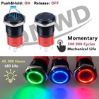 Heavy Duty 16mm Metal Push Button Switch Waterproof 20amp 12v 24v On Off 1no 4