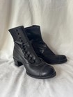 Vintage Antique Women   s Button Up Victorian Ankle Boots Low Heel H c  Godman