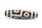 Tibetan 6-eyes Dzi Bead Agate Amulet  Antique Vintage Hand Made In Taiwan