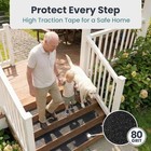 Outdoor Stair Treads Non-slip For Wooden Steps  12 Stairs  Heavy Duty Waterproof