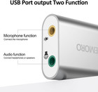 Usb To 3 5mm Audio Adapter Mic Jack External Usb Sound Card Headsets Microphones