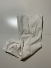 Vintage 40s 50s Sanforized White Workwear Button Fly Doctor Medical Pants Sz  30