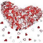 Foimas Heart Table Confetti 2 1oz Valentine s Day Metallic Foil Red 