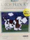 Caron Latch Hook Kit Wonderart Hound Dog Puppy Rug Vintage 15  X 20  New