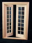 Door -double French - Wooden Dollhouse Miniature  6011 1 12 Scale Houseworks