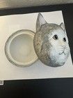 Mount Clemens Pottery Musical Cat Jewelery Or Trinket Box 