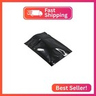 Mitob 100 Pack 2 7x3 9 Inch Opaque Black Reusable Resealable Mylar Bags