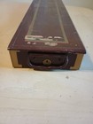 Vintage Steel Metal Safety Deposit Box With Handles Valuables Documents Red