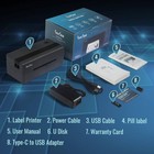Hudoo Thermal Shipping Label Printer W  100 Labels And Free Shipping