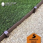 25 Pack Brown Anchor Edging Spikes Stakes Outdoor Landscape Garden Lawn Border