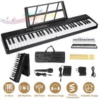 61-key Folding Wireless Keyboard Piano  Portable Piano Keyboard With Storage Bag