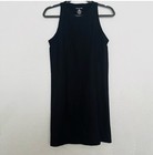 Bandier Aperitif Sport Rib Black Tennis Dress Bnd10271 New  140 Womens Sz Medium