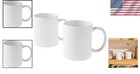 12 Oz Ceramic Sublimation Mugs - Blank   Beveled  Dishwasher   Microwave Safe   