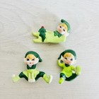 Vtg Miniature Rare Pixie Elves Gnome Figurines Lot Of 3