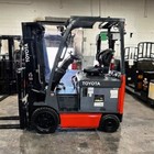 2020 Toyota 8fbcu20 4000lb Used Electric Forklift Triple Mast Sideshift