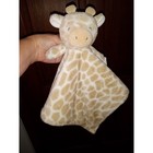 Plush Giraffe Lovey Security Blanket Tan White Animal Print Baby Snuggler