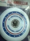 Vintage New 1973 Wham-o All American Frisbee Red White Blue Eagle