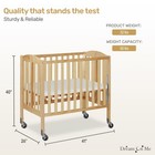 Dream On Me 3-in-1 Portable Mini Crib  Natural  Greenguard Gold   Jpma