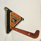 Vintage Pre 1920 Vitalic Motorcycle   Bicycle Tires Tin Sign Tire Or Coat Hanger